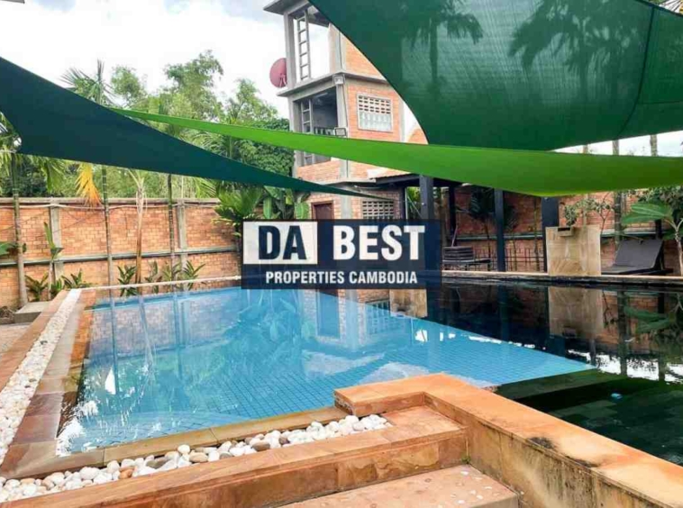 Villa 1 Bedroom sharing swimming pool for Rent in Siem Reap-Sala Kamraeuk