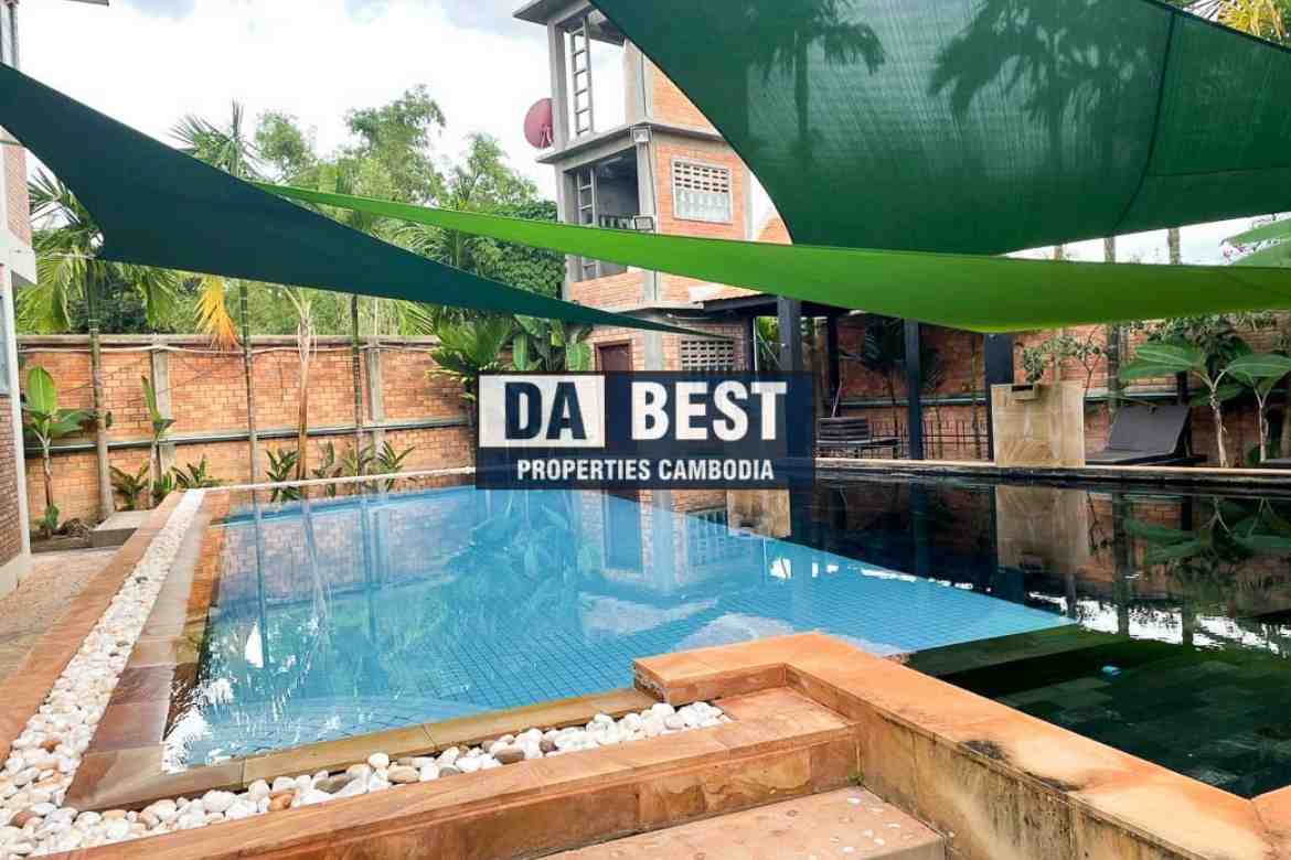 Villa 1 Bedroom sharing swimming pool for Rent in Siem Reap-Sala Kamraeuk