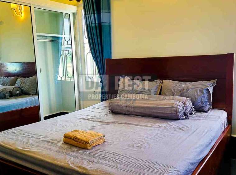 Spacious 1 Bedroom Apartment For Long Term Rent In Siem Reap - Bedroom