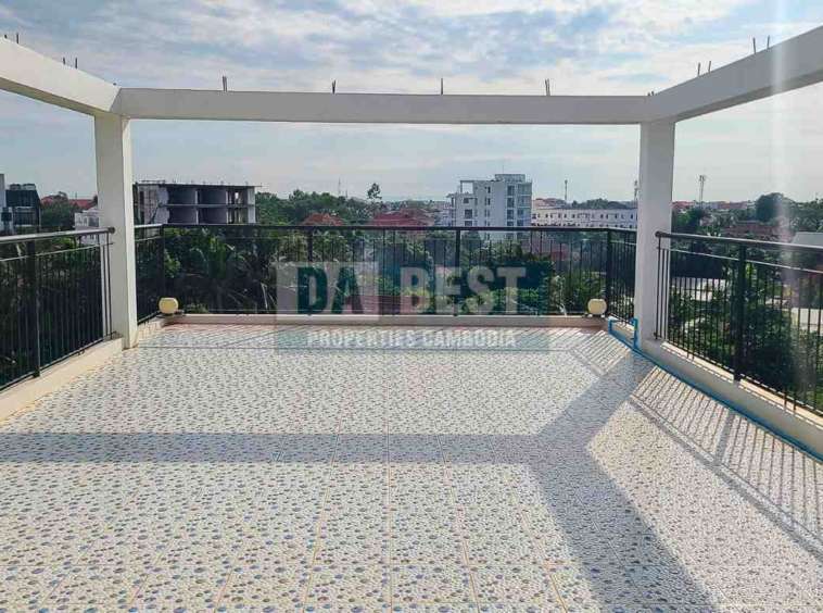 Spacious 1 Bedroom Apartment For Long Term Rent In Siem Reap - Roof top - 1