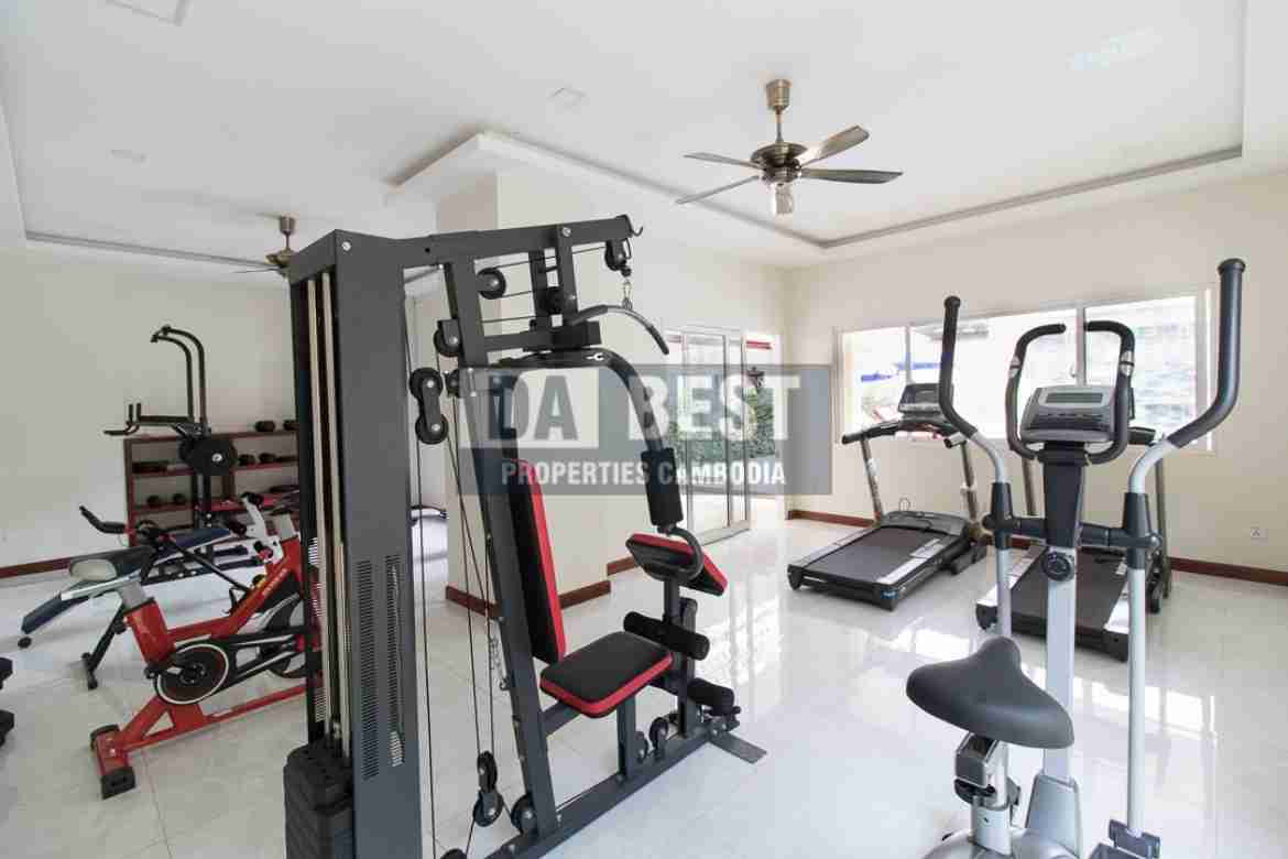 Clean and safe 1 Bedroom serviced Apartment for Rent in Siem Reap - Svay Dankum gym 2