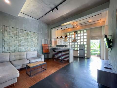 Modern 2 Bedrooms Apartment Pool For Rent In Siem Reap – Livingroom-2