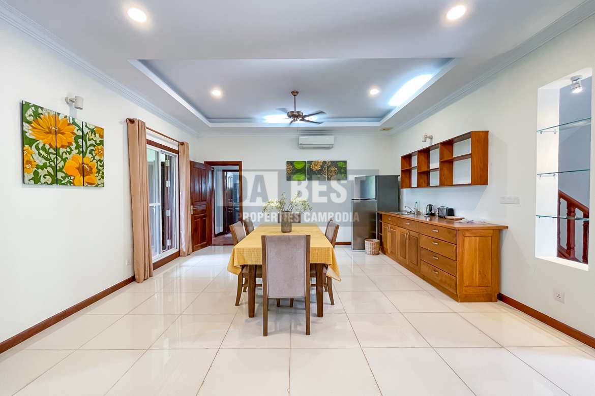 Villa 4Bedroom For Rent In Siem Reap – Dinning Area