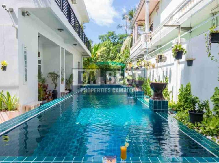 11 Bedroom Hotel for Sale in Siem Reap - Slor Kram- Swimming Pool