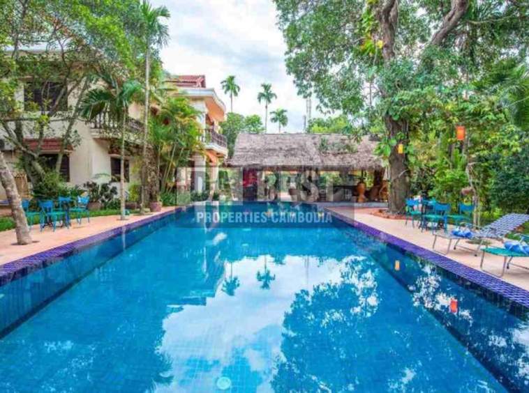11Bedroom Guesthouse for Sale in Siem Reap-Slar Kram-Swimming Pool