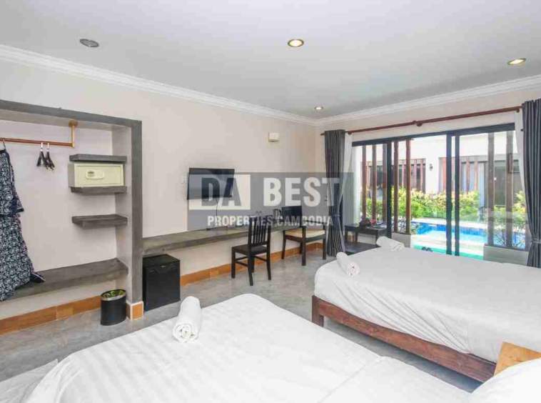17 Bedroom Hotel for Sale in Siem Reap- Slor Kram-Twin Bedroom