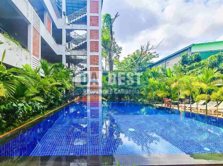 2 Bedroom Apartment for Rent with Swimming pool Siem Reap-Slor Kram