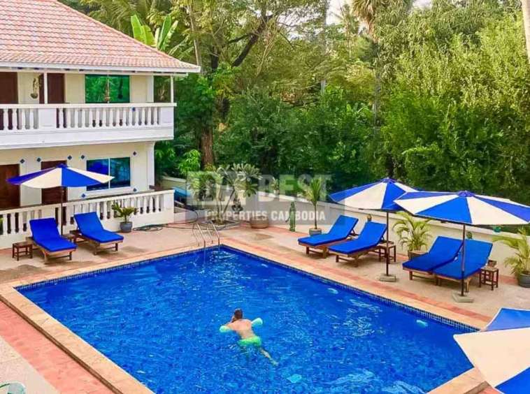 Hotel 42 room for sale in siem reap-svay dangkum pool view