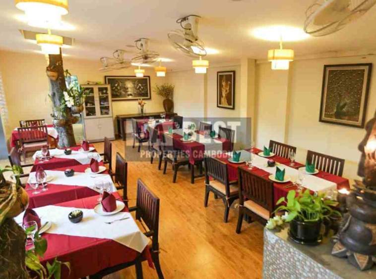 _Hotel for Sale in Siem Reap-Slor Kram-Courtyard cuisine