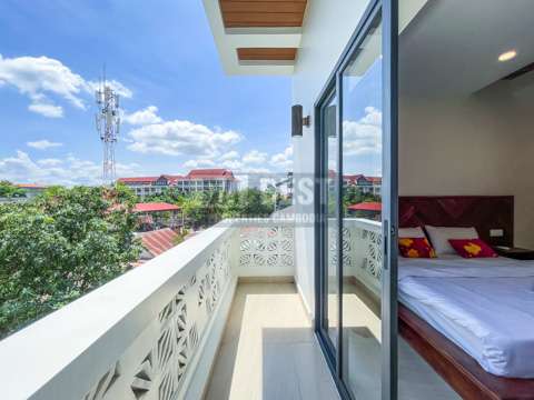 New Modern 1 Bedroom Apartment For Rent In Siem Reap – Balcony