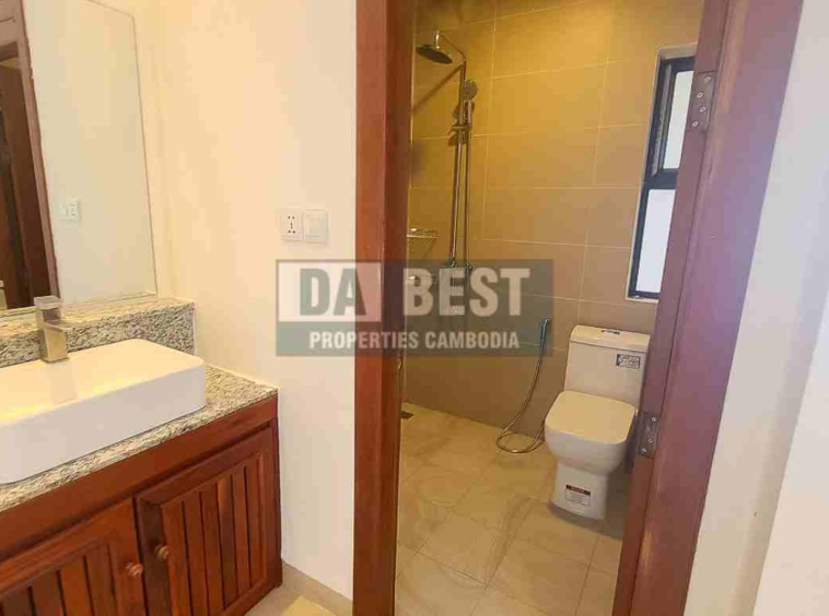 New Modern 1 Bedroom Apartment For Rent In Siem Reap – Sala Kamreuk - Bathroom