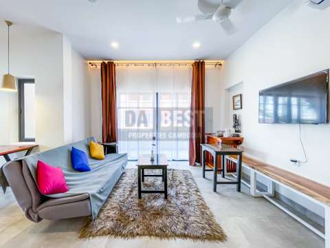 New Modern 2 Bedroom Apartment For Rent In Siem Reap – Livingroom