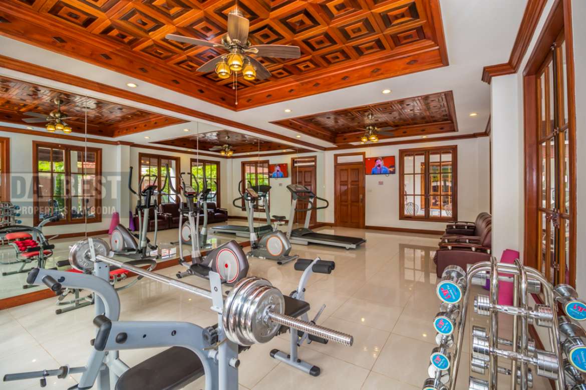 _Central 1BR apartment for rent in Siem Reap Wat Bo - Pool Gym - Gym