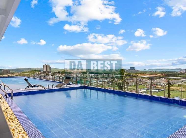 Condo For Rent In Sihanoukville pool with sky and city view