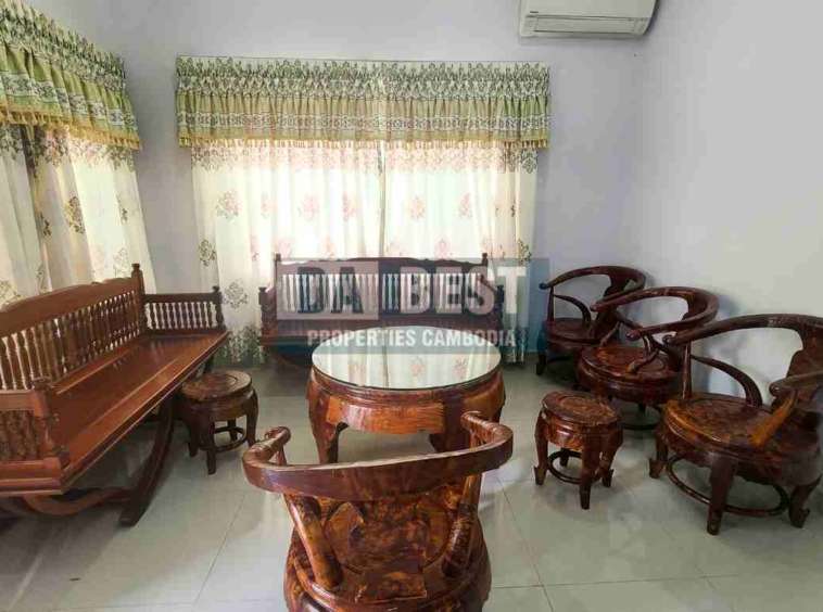 Modern Villa 3 Bedroom For Rent In Siem Reap – Sror Ngae - Living area