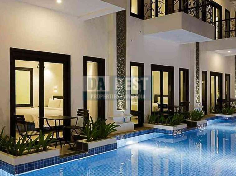 14 Room Boutique Hotel For Rent In Krong Siem Reap Near Pub Street - Swimming Pool - 1