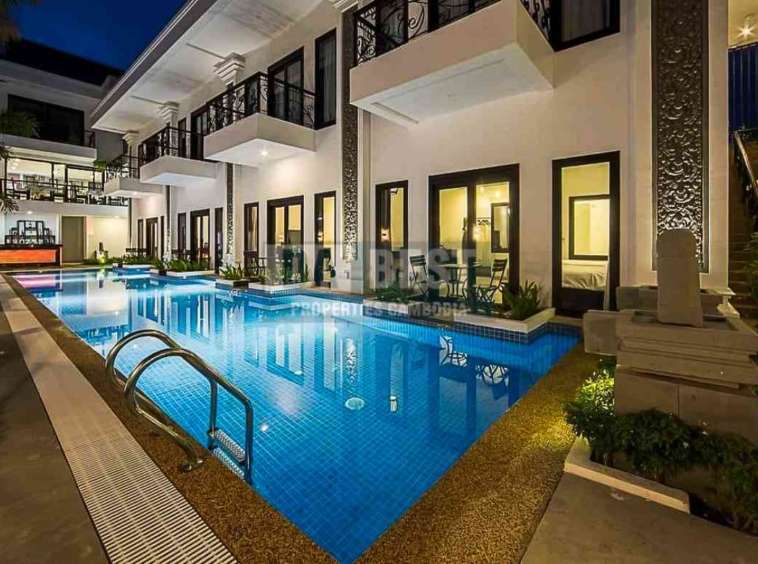 14 Room Boutique Hotel For Rent In Krong Siem Reap Near Pub Street