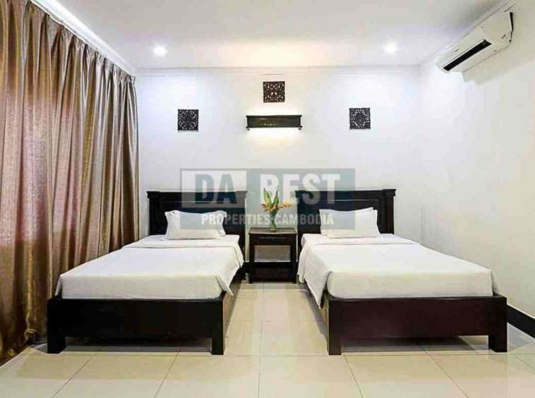 30 Room Boutique Hotel For Rent In Krong Siem Reap - Twin Bedroom