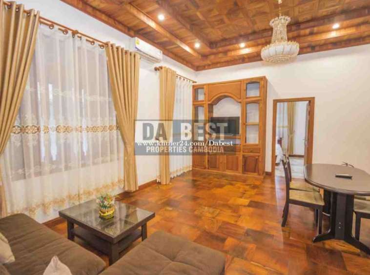 Large 2 Bedroom Apartment For Rent In Siem Reap Walking Distance To Central Park - Living area