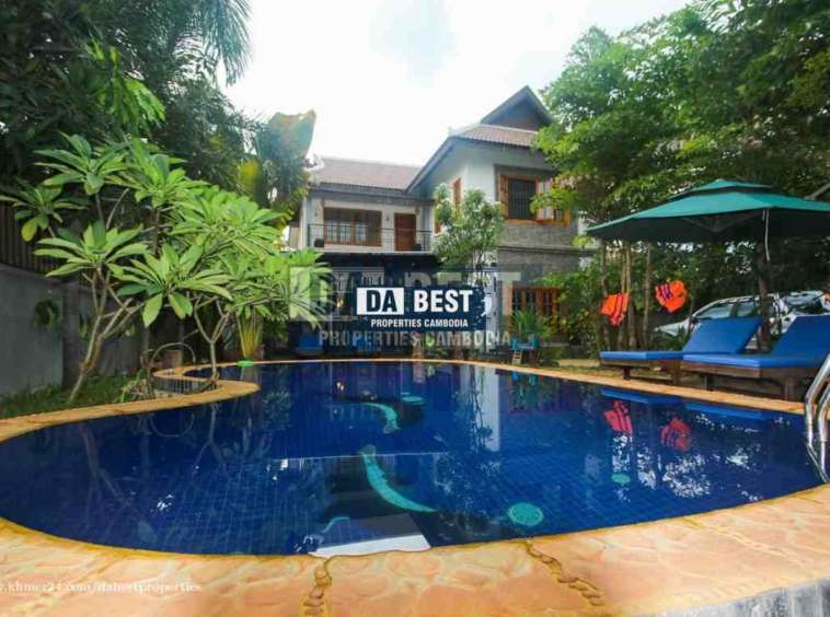Private Villa 5 Bedroom with Pool For Rent in Siem Reap - Sala kamreuk