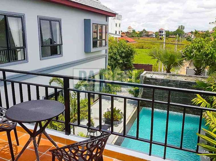 Private Villa 4 Bedroom With Swimming Pool For Rent In Siem Reap - Balcony