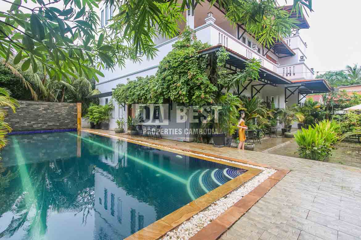 Boutique-Hotel-11-room-For-Rent-In-Siem-Reap-Sala-Kamreuk-swimming-pool