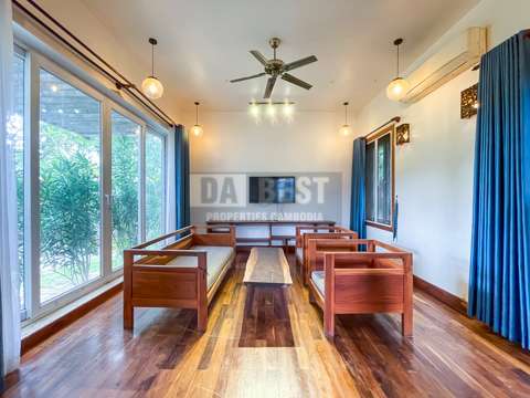 Private Villa 3 Bedrooms For Sale In Siem Reap – Livingroom