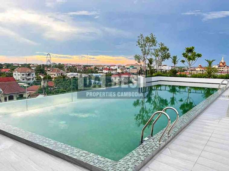 Skypark Siem Reap Modern 2 Bedroom Condo For Rent In Siem Reap – New Investment Project 2023 - Swimming pool