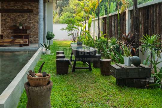 Private Villa For Rent With Swimming Pool In Siem Reap – Garden
