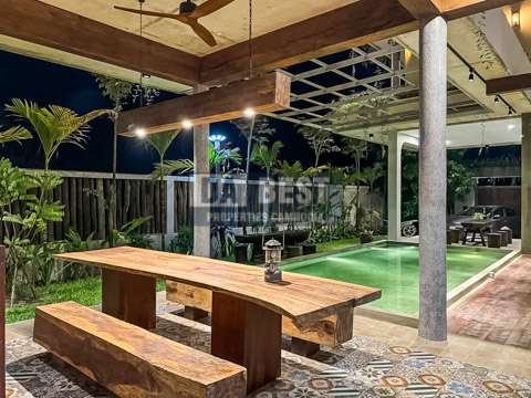 Private Villa For Sale With Swimming Pool In Siem Reap – Dinning Area