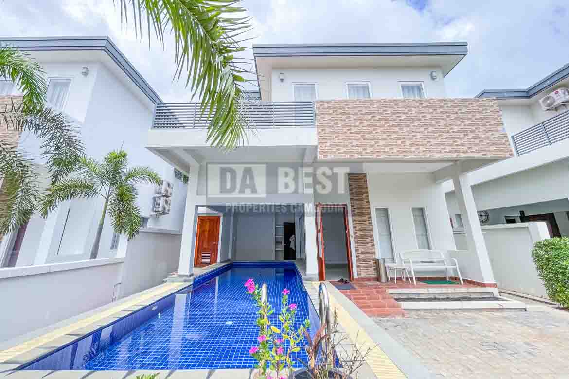 Modern Villa 3 Bedroom with Swimming Pool For Rent In Siem Reap – Sror Ngae